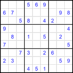 Судоку 9х9 #1432 средний