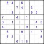 Судоку 9х9 #1433 средний
