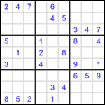 Судоку 9х9 #1434 средний