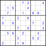 Судоку 9х9 #1436 средний
