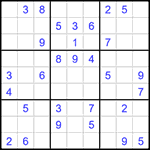 Судоку 9х9 #1438 средний