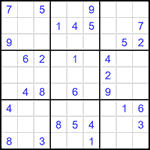 Судоку 9х9 #1439 средний