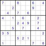 Судоку 9х9 #1441 средний