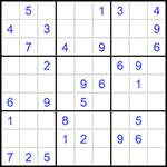 Судоку 9х9 #1444 средний