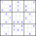 Судоку 9х9 #1446 средний