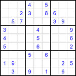 Судоку 9х9 #1448 средний