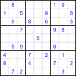 Судоку 9х9 #1450 средний