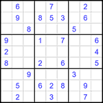 Судоку 9х9 #1453 средний