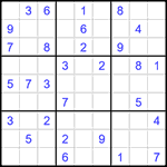 Судоку 9х9 #1454 средний