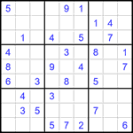 Судоку 9х9 #1456 средний