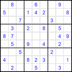 Судоку 9х9 #1459 средний