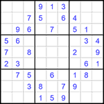 Судоку 9х9 #1460 средний
