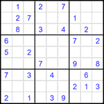 Судоку 9х9 #1462 средний