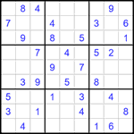 Судоку 9х9 #1464 средний
