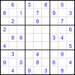 Судоку 9х9 #1465 средний