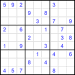 Судоку 9х9 #1466 средний