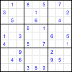 Судоку 9х9 #1470 средний