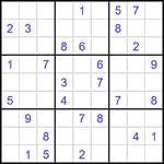 Судоку 9х9 #1419 трудный