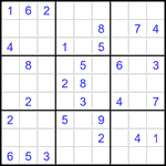 Судоку 9х9 #1423 трудный