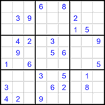 Судоку 9х9 #1438 трудный