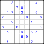 Судоку 9х9 #1441 трудный