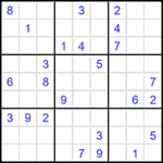 Судоку 9х9 #1442 трудный