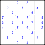 Судоку 9х9 #1446 трудный