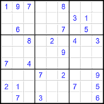 Судоку 9х9 #1456 трудный