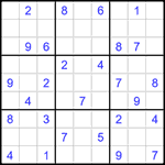 Судоку 9х9 #1458 трудный