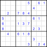 Судоку 9х9 #1463 трудный