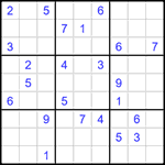 Судоку 9х9 #1419 очень трудный