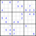 Судоку 9х9 #1421 очень трудный