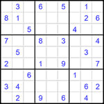 Судоку 9х9 #1422 очень трудный