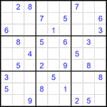 Судоку 9х9 #1432 очень трудный