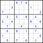 Судоку 9х9 #1437 очень трудный