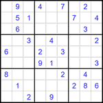 Судоку 9х9 #1459 очень трудный