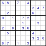 Судоку 9х9 #1465 очень трудный