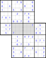 Судоку-сэнсэй #22 легкий