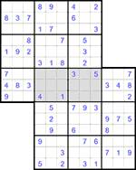 Судоку-сэнсэй #23 легкий