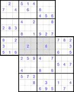 Судоку-сэнсэй #25 легкий