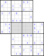 Судоку-сэнсэй #17 трудный