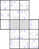 Судоку-сэнсэй #16 очень трудный