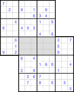 Судоку-сэнсэй #19 очень трудный