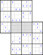 Судоку-сэнсэй #20 очень трудный