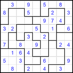 Судоку-пазл 9х9 #332 легкий