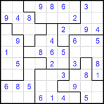 Судоку-пазл 9х9 #334 легкий
