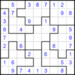 Судоку-пазл 9х9 #335 легкий