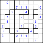 Судоку-пазл 9х9 #316 средний