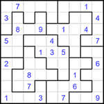 Судоку-пазл 9х9 #317 средний