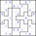 Судоку-пазл 9х9 #318 средний